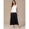 INSPIRE CHIC Women's Satin V Neck Sleeveless Summer Elegant Dressy Casual Tank Tops - 4 of 4