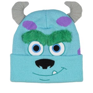 Disney Monsters Inc. Sulley Beanie Embroidered 3D Character Design Costume Hat - 1 of 4