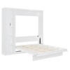 Whisen Modern Design Murphy Bed, Folded into a Cabinet with Shelves, Wardrobe and LED Lights - 4 of 4