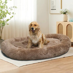 Large Dog Bed 67x43x8 Inches - Super Soft, Machine Washable & Portable With Handles, Non-Slip Bottom For Safety - 1 of 4