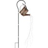 Moonelit Creations Solar LED Watering Can Landscape Light Stake Gold - 2 of 4