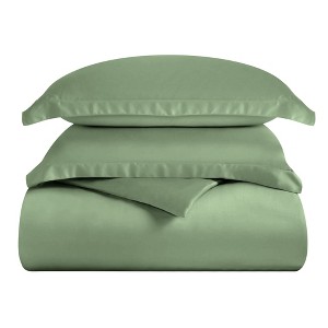 1000 Thread Count Solid Lyocell-Blend Duvet Cover Set by Blue Nile Mills - 1 of 4