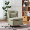 Aortzio 25.2"W Upholstered Swivel Accent Chair Slipper Chair - 3 of 4
