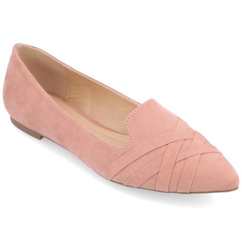 Journee Collection Womens Mindee Slip On Pointed Toe Loafer Flats