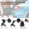 Kinder King 3 in 1 Convertible Baby Stroller, Portable Baby Carriage Pushchair with Adjustable Canopy - 4 of 4