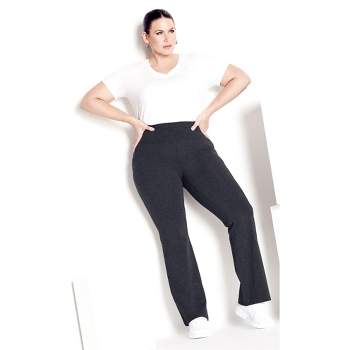 Ellos Women's Plus Size Glitter Side Stripe Ponte Leggings : Target