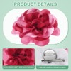 Unique Bargains Alloy Satin Fabric Big Rose Flower Dainty Brooches & Pins 1 Pc - 2 of 4