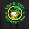 Boys' - Garfield - Top O The Whatever Graphic Long Sleeve Fleece Sweatshirt - 2 of 4