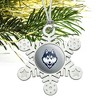 University of Connecticut Huskies Primary Logo Metal Snowflake Christmas Tree Holiday Ornament - 2 of 3
