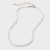 Pearl Necklace - A New Day™ Pearl: Lobster Claw Clasp, Glass Material, 18" Strand with 3" Extender - 3 of 4