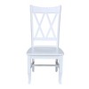 International Concepts Set of 2 Jeremy Double Dining Chairs White: Hardwood Frame, Modern Style, 250lb Capacity - image 3 of 4