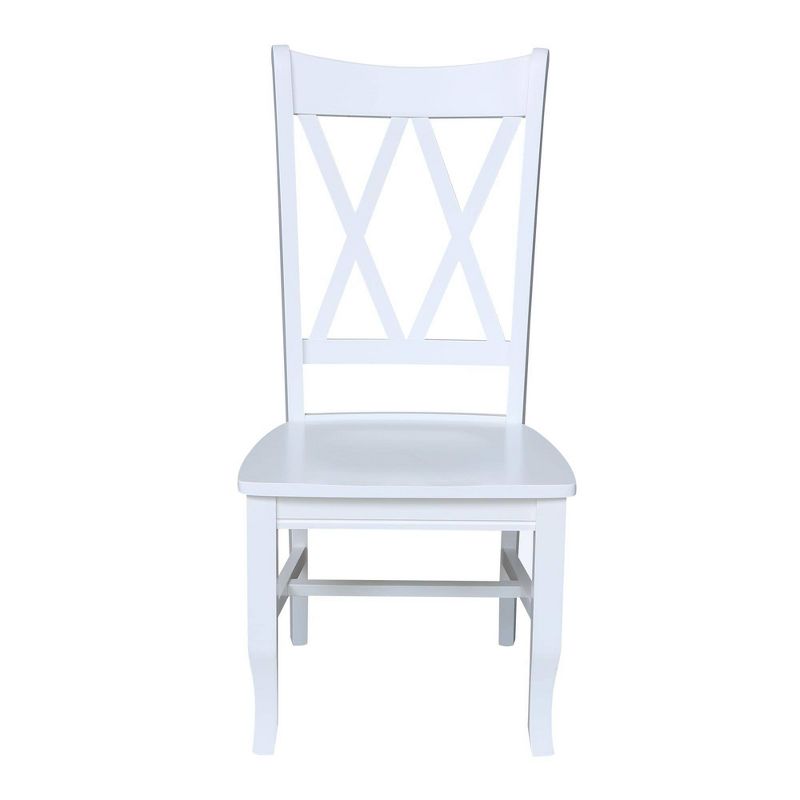 Set of 2 Jeremy Double Dining Chairs White - International Concepts, 4 of 11
