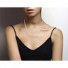 Italian Plated Herringbone Chain Necklace, 3.5mm Flexible Flat for Women, Made in Italy - 3 of 4