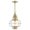 Livex Lighting Newburyport 1 - Light Pendant in  Antique Brass - 2 of 2