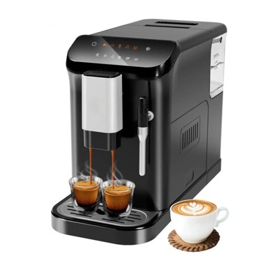 Fully Automatic Espresso Machine With Grinder,Expresso Coffee Maker Machines With Milk Frother