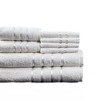 Hastings Home 100% Cotton Plush Bath Towel Set - White, 8 Pieces - 2 of 4
