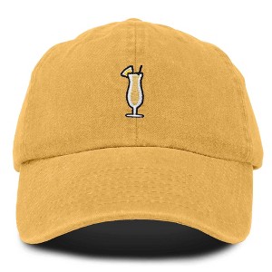 Dalix Pina Colada Embroidered Cap Cotton Baseball Cute Cool Dad Hat Womens - 1 of 4