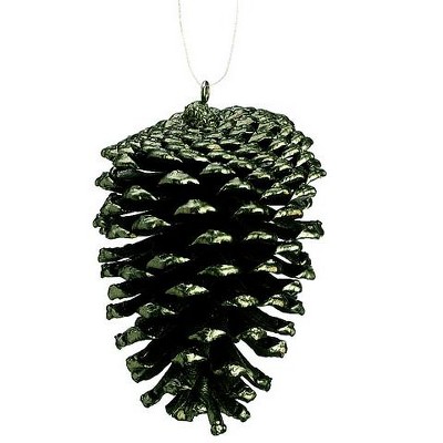 Allstate 4" Rustic Lodge Pine Cone Christmas Ornament - Green
