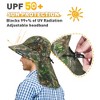 Solaris Wide Brim Bucket Hat with Neck Flap for Women Men, Breathable Lightweight Outdoor Hiking Camping Gardening Sun Hat, Summer Essential Caps - 4 of 4