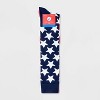 Women's American Flag Knee High Socks - Navy/Red/White 4-10: Lightweight Knit, Banded Cuff, Star Pattern - 2 of 3