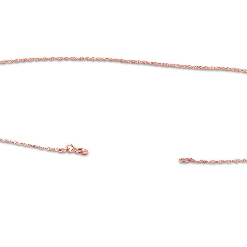 Pompeii3 1/2 Ct Lab Created Solitaire Diamond Pendant 14k Rose Gold Necklace, 3 of 5