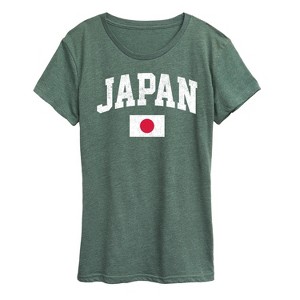 Women's - Instant Message - Japanese Flag Short Sleeve Graphic T-Shirt - 1 of 4
