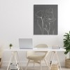 Stupell Industries Minimal Gray Poppies Canvas Art - 3 of 4