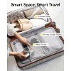 LUGGEX 28 Inch Luggage with Spinner Wheels, PC Expandable Hard Shell Suitcases Large Checked Luggage, 2-Piece Set (20/28), Charcoal Metallic - 2 of 4