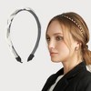 Unique Bargains Women's Cute Braid Pearl Headbands 1 Pc - 2 of 4
