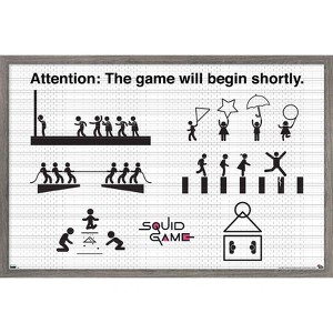 Trends International Netflix Squid Game - Games Framed Wall Poster Prints - 1 of 4