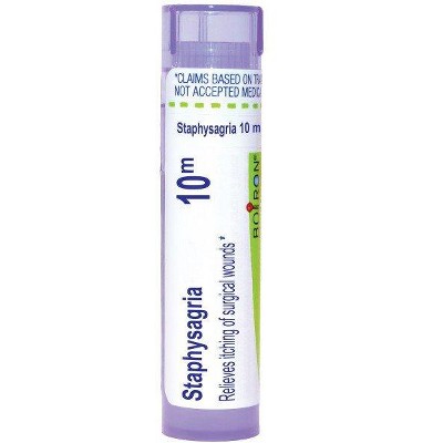 Staphysagria 10M by Boiron Homeopathic Single Medicine For First Aid  -  80 Pellet
