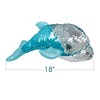 ArtCreativity Flip Sequin Stuffed Dolphin Plush Toy - 4 of 4