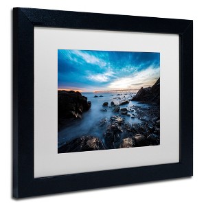 Trademark Fine Art -Chris Moyer 'Bacara Twilight' Matted Framed Art - 1 of 4