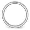Black Bow Jewelry 6mm Cobalt & Sterling Silver Inlay Satin Half Round Standard Fit Band - 2 of 4