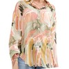 Women's Sheer Printed Loose Fit Blouse - Plus - And The Why - 2 of 3