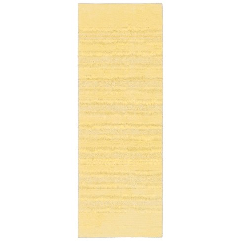 3pc Nylon Washable Bathroom Rug Set Yellow - Garland Rug : Target