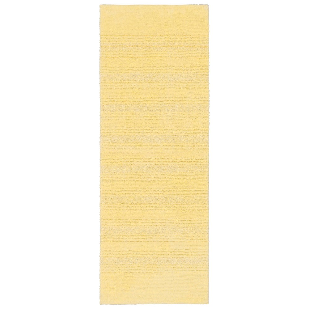  Nylon Washable Bathroom Rug Yellow