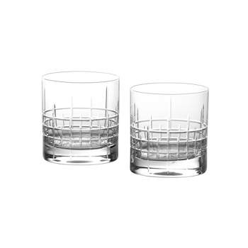 13oz 2pk Glass Distill Aberdeen Double Old Fashion Glasses - Schott Zwiesel, Tritan Crystal, Break Resistant, Dishwasher Safe