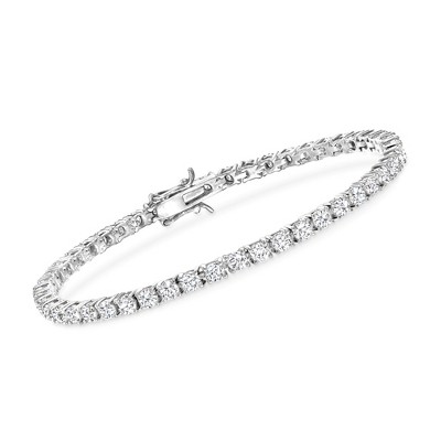 Ross-Simons 5.00-5.50 ct. t.w. CZ Tennis Bracelet in Sterling Silver