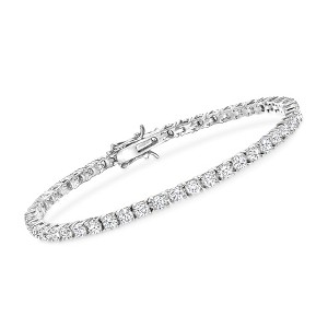Ross-Simons 5.00-5.50 ct. t.w. CZ Tennis Bracelet in Sterling Silver - 1 of 4