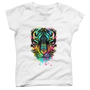 Girl's Design By Humans Hunting For Colors By clingcling T-Shirt - 1 of 3