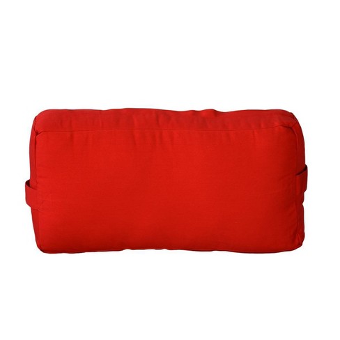 60 x 22 rojo Yoga Bolster Con bio Alforfón aprox