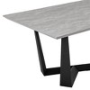 71" Rectangular Radford Top Base Dining Table Light Gray/Black - Armen Living: Sturdy Metal Frame, Seats 6 - image 3 of 4