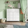 GALAXHERO Dresser 9-Drawer Fabric Storage Tower Chest for Bedroom, Hallway, Closet with Fabric Bins, Steel Frame, Wood Top, Easy Pull Handle - 2 of 4