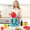 OPUX Insulated Lunch Box Women, Cooler Bag Tote Girls Kids Teen Adult, Soft Reusable Thermal Meal Prep Purse - 4 of 4