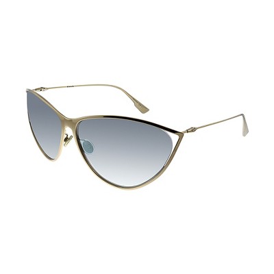 Dior NewMotard 000 IC Womens Cat-Eye Sunglasses Gold 65mm