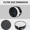 Nispira LV-H132 True HEPA Air Filter with Carbon Pre Filter Replacement Compatible with Air Purifiers LV-H132. 3 Pack - 4 of 4
