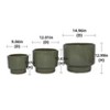 Vynxaria Modern Ceramic Flowerpot - Elegant Planter for Indoor & Outdoor Use - 4 of 4