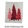 Unique Bargains Dining Chair Slipcovers Christmas Tree Pattern Linen Beige 22.83"x19.29" 1Pc - 3 of 4