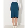 INSPIRE CHIC Women's Casual High Waist Back Slit Short Denim Skirts - 4 of 4
